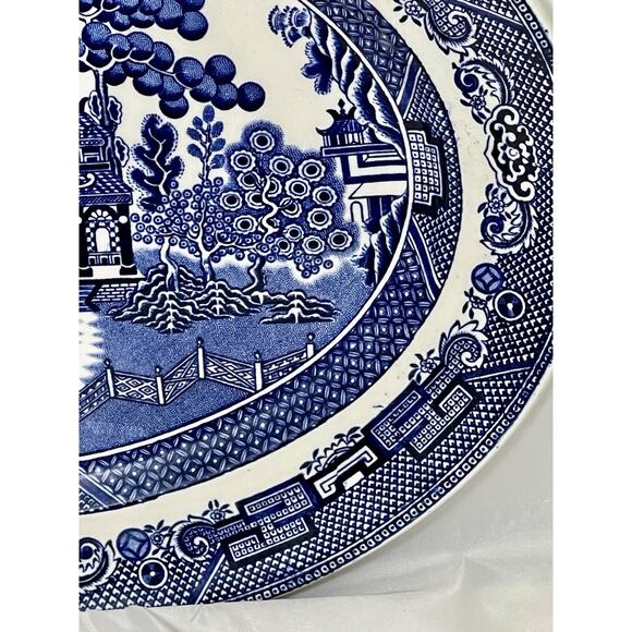 Vintage Blue Willow Johnson Brother’s England Serving Platter 12” - Picture 2 of 7